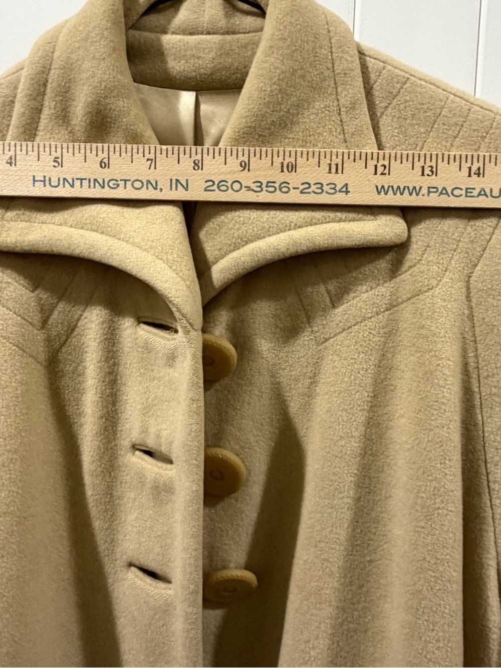 Vintage 1950’s-1960’s Women’s Imported Cashmere and Lambs Wool Long Coat - Picture 7 of 8